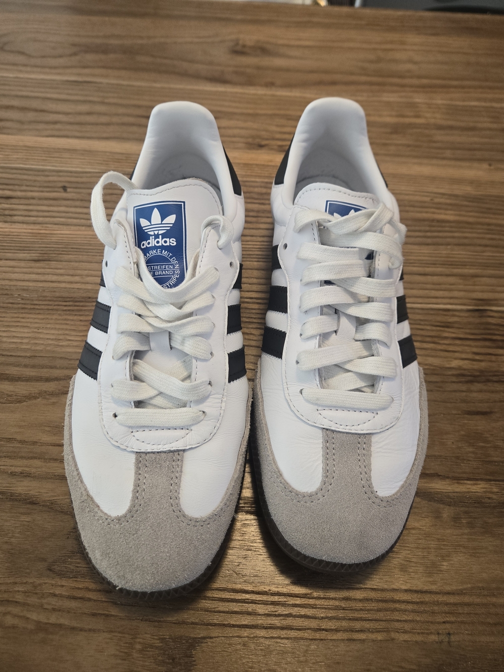 Adidas Samba Classic Sneakers - White with Black Stripes - Picture 4 of 10